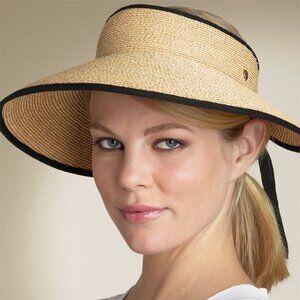 Helen Kaminski Mita Packable Raffia Visor